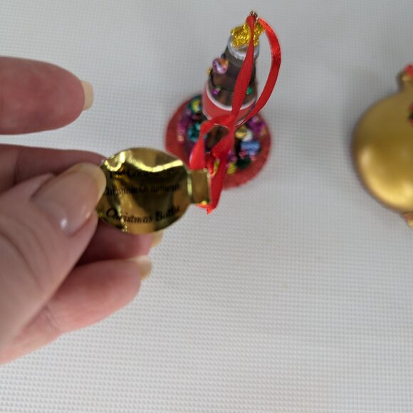 Danbury Mint Coca Cola Christmas Ornament Set of 2 with Original Box - Picture 8 of 13